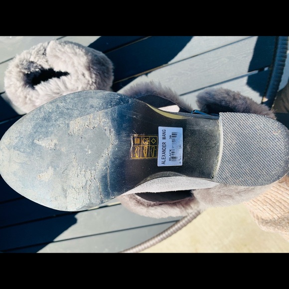 Grey booties W faux fur - Picture 4 of 6